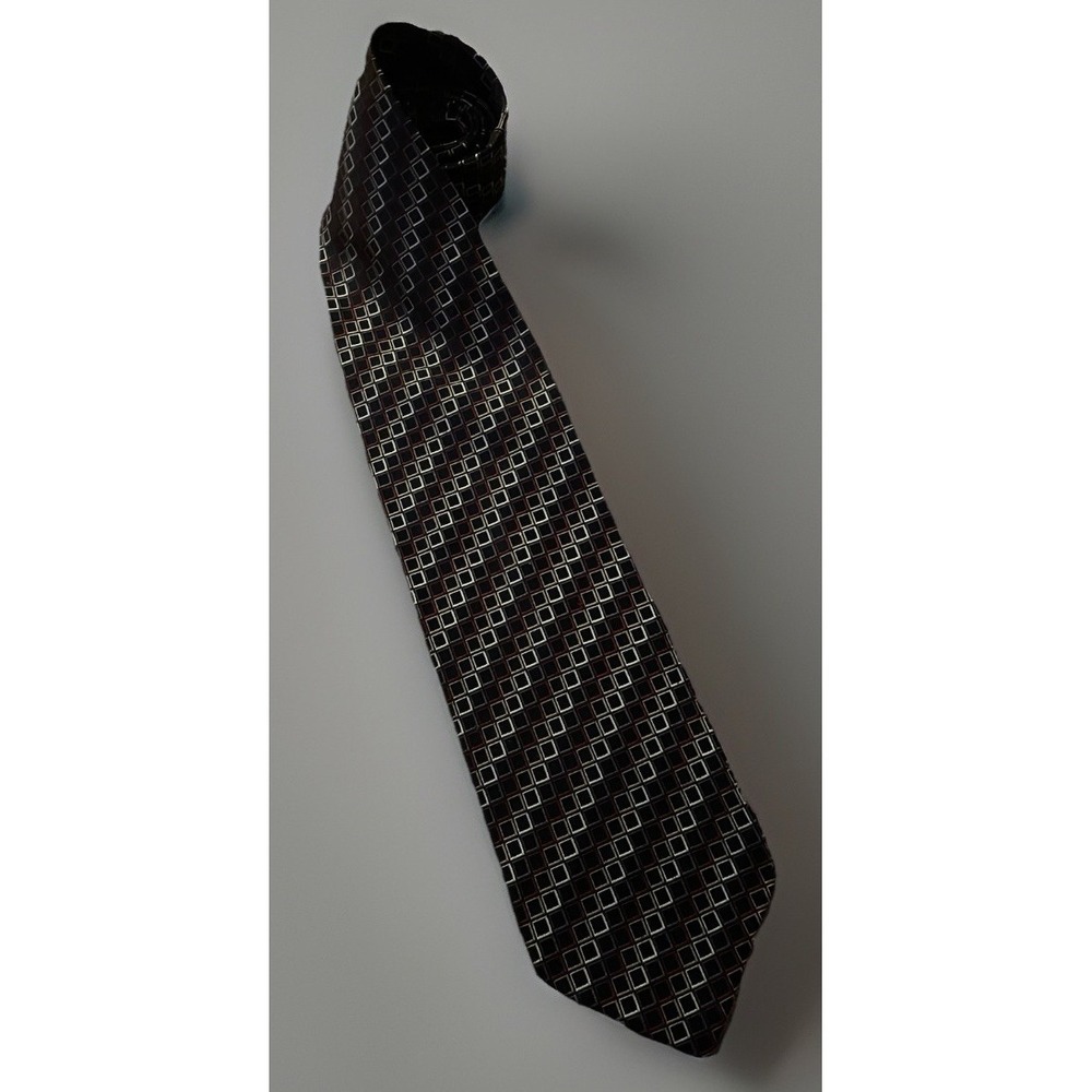Roberto Villini Collezione Neckwear Tie Multi Color Geometric 100% Silk JBHS